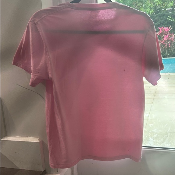 Port and Company Pink Kids Short-Sleeve Tee - Breast Cancer Ribbon Graphic - Picture 3 of 3